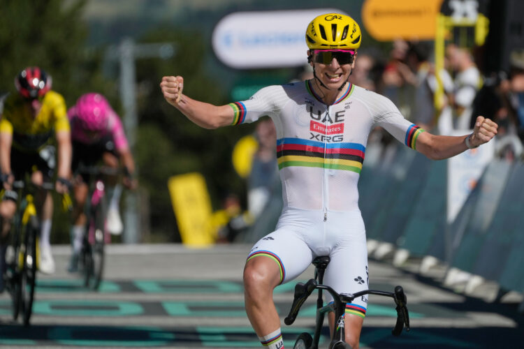 Pogacar wins Stage 3 and takes the Tour de France yellow jersey